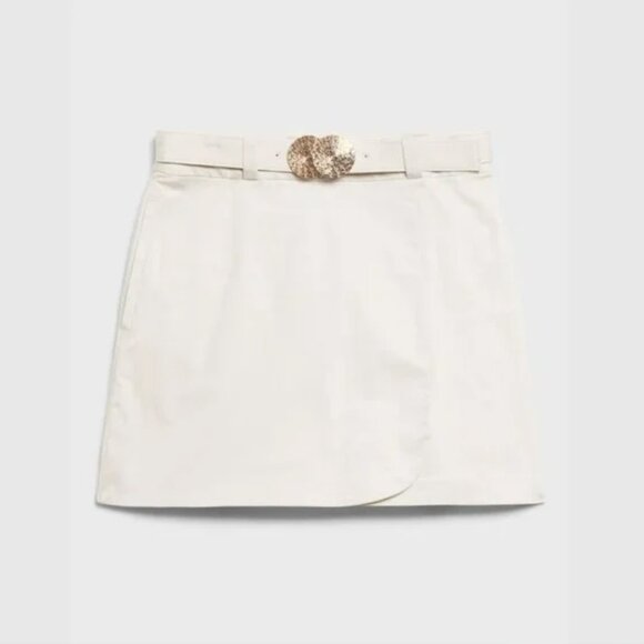Banana Republic Harbison Mini Skirt A line Wrap Pink with detachable belt (NWT) - Picture 1 of 5